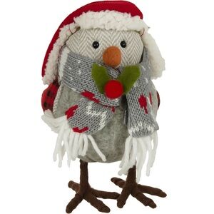 Winter bird winter decor Christmas bird stuffed bird bookshelf decor